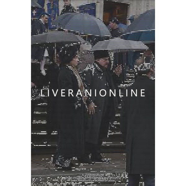 Torino 10.02.2024 Duomo di Torino San Giovanni Battista @Manuela Viganti/Ag. Aldo Liverani sas Funerali di Vittorio Emanuele di Savoia Nella foto: granduca George di Russia e consorte ©Viganti/AGENZIA ALDO LIVERANI SAS