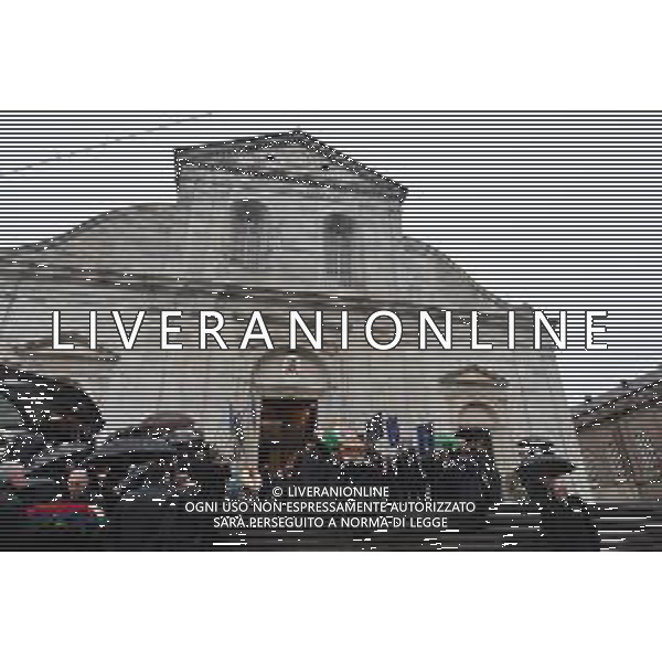Torino 10.02.2024 Duomo di Torino San Giovanni Battista @Manuela Viganti/Ag. Aldo Liverani sas Funerali di Vittorio Emanuele di Savoia Nella foto: il feretro di Vittorio Emanuele di Savoia esce dal duomo ©Viganti/AGENZIA ALDO LIVERANI SAS