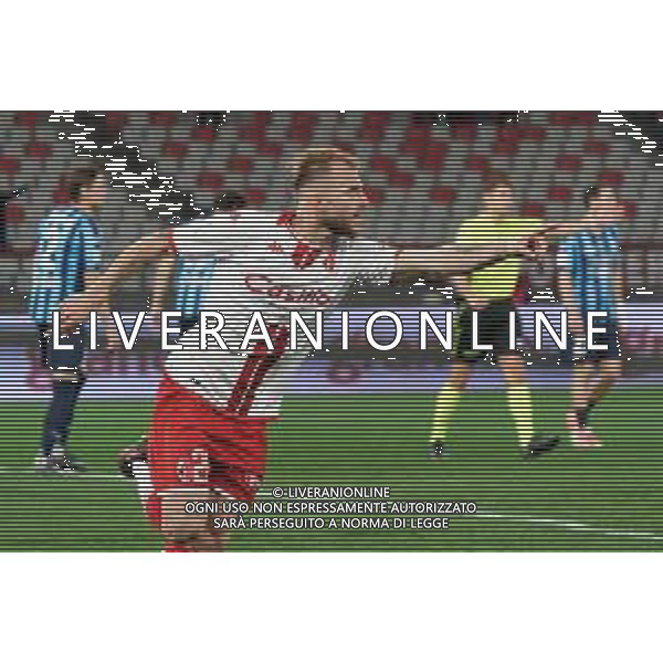 Giuseppe Sibilli of SSC Bari celebrates after scoring a goal during the Italian Serie B match SSC Bari vs Calcio Lecco 1912 on February 10, 2024 at the San Nicola stadium in Bari, Italy. Photo by Emmanuele Mastrodonato/ag. Aldo Liverani sas