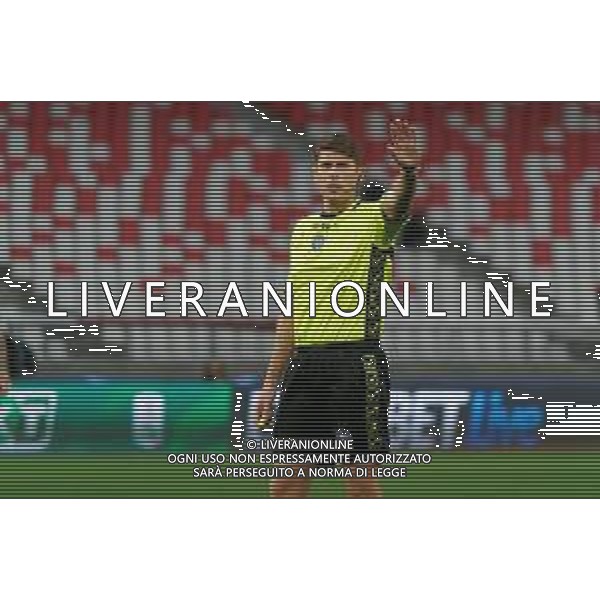 the referee Francesco Cosso of Reggio Calabria during the Italian Serie B match SSC Bari vs Calcio Lecco 1912 on February 10, 2024 at the San Nicola stadium in Bari, Italy. Photo by Emmanuele Mastrodonato/ag. Aldo Liverani sas/AGENZIA ALDO LIVERANI SAS