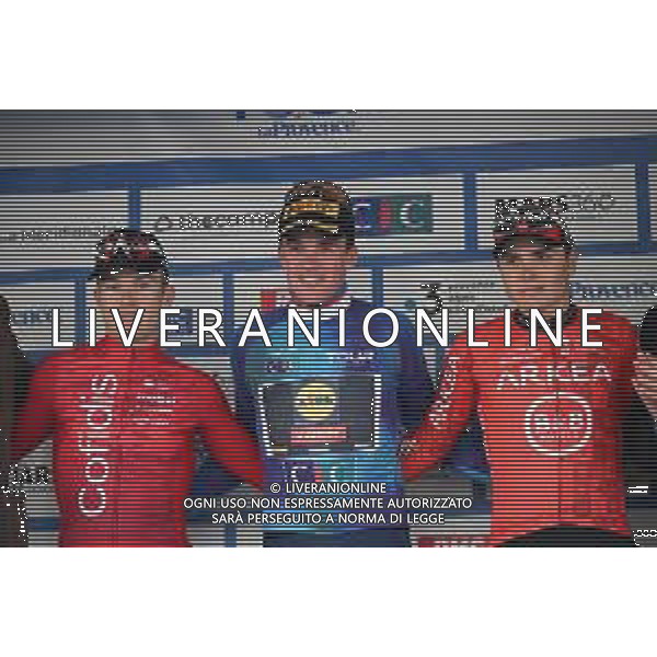 11-02-2024 Tour De La Provence; Tappa 04 Rognac - Arles; 2024, Lidl - Trek; 2024, Cofidis; 2024, Arkea - Beb Hotels; Pedersen, Mads; Zingle, Axel; Garcia Pierna, Raul; Arles; ©SIROTTI/AGENZIA ALDO LIVERANI SAS