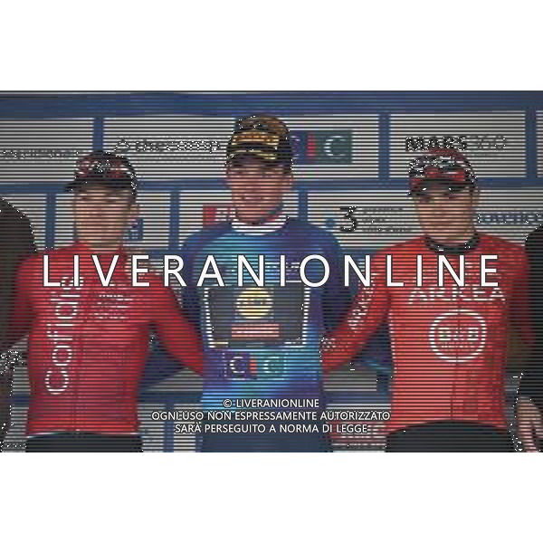11-02-2024 Tour De La Provence; Tappa 04 Rognac - Arles; 2024, Lidl - Trek; 2024, Cofidis; 2024, Arkea - Beb Hotels; Pedersen, Mads; Zingle, Axel; Garcia Pierna, Raul; Arles; ©SIROTTI/AGENZIA ALDO LIVERANI SAS