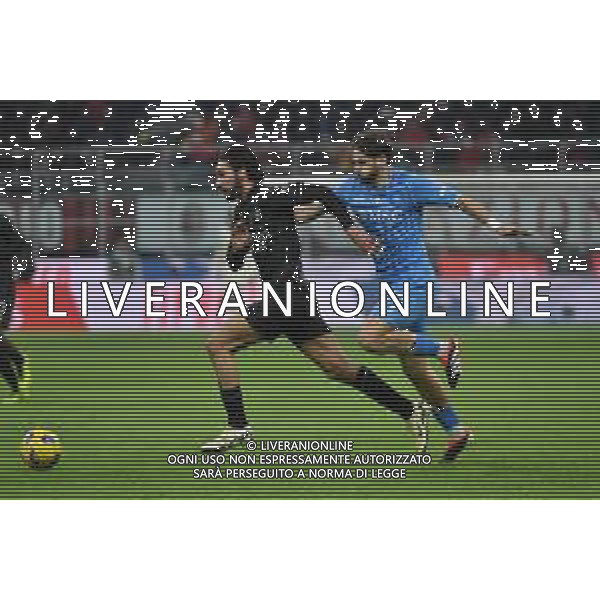 Milan vs Napoli nella foto Yacine Adli (Milan) e Khvicha Kvaratskhelia (Napoli) Milano 11-02-2024 Stadio Giuseppe Meazza - San Siro Campionato Serie A TIM - 24a giornata foto Roberto Garavaglia/Agenzia Aldo Liverani sas/AGENZIA ALDO LIVERANI SAS