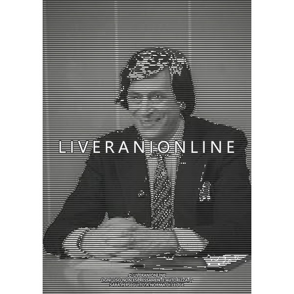 NEG-RETROSPETTIVA GUIDO ANGELI PROMOTORE TELEVENDITE NELLA FOTO GUIDO ANGELI NELL\'ANNO 1986 AG ALDO LIVERANI SAS