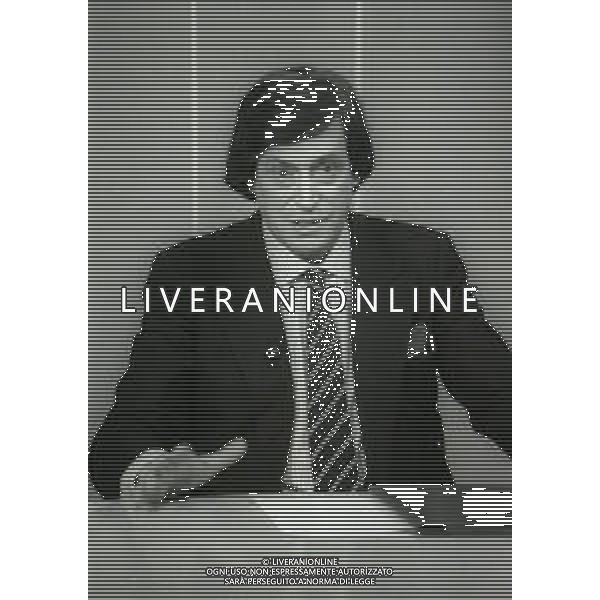 NEG-RETROSPETTIVA GUIDO ANGELI PROMOTORE TELEVENDITE NELLA FOTO GUIDO ANGELI NELL\'ANNO 1986 AG ALDO LIVERANI SAS