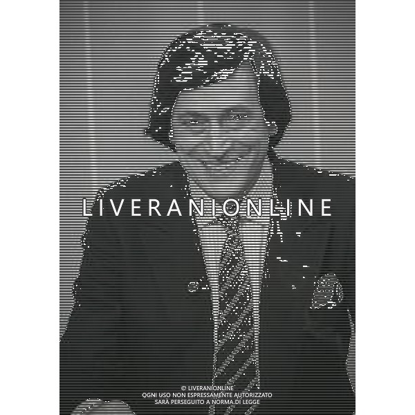 NEG-RETROSPETTIVA GUIDO ANGELI PROMOTORE TELEVENDITE NELLA FOTO GUIDO ANGELI NELL\'ANNO 1986 AG ALDO LIVERANI SAS