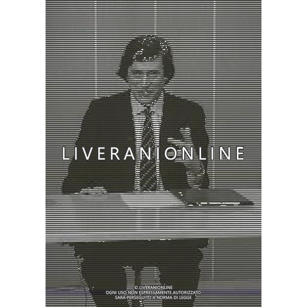 NEG-RETROSPETTIVA GUIDO ANGELI PROMOTORE TELEVENDITE NELLA FOTO GUIDO ANGELI NELL\'ANNO 1986 AG ALDO LIVERANI SAS