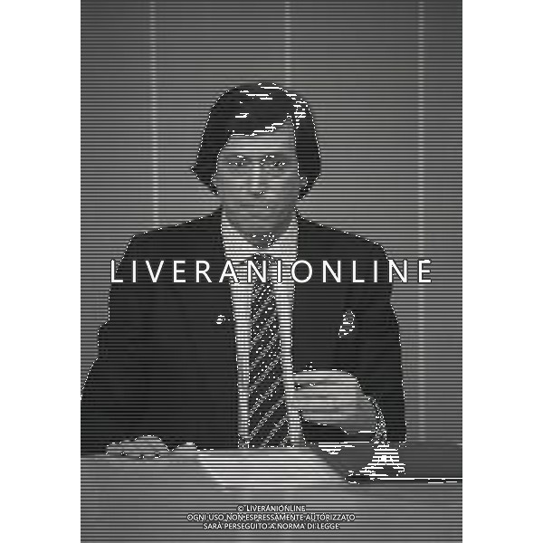 NEG-RETROSPETTIVA GUIDO ANGELI PROMOTORE TELEVENDITE NELLA FOTO GUIDO ANGELI NELL\'ANNO 1986 AG ALDO LIVERANI SAS