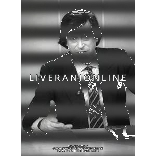 NEG-RETROSPETTIVA GUIDO ANGELI PROMOTORE TELEVENDITE NELLA FOTO GUIDO ANGELI NELL\'ANNO 1986 AG ALDO LIVERANI SAS