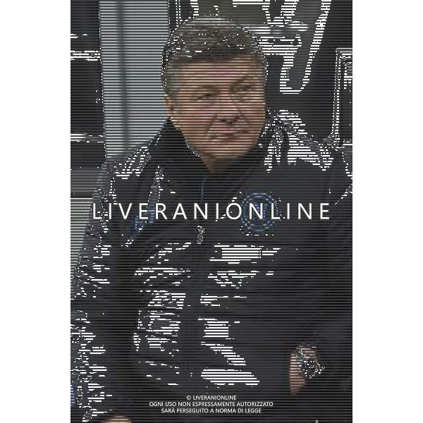 Milan vs Napoli nella foto Walter Mazzarri allenatore Napoli Milano 11-02-2024 Stadio Giuseppe Meazza - San Siro Campionato Serie A TIM - 24a giornata foto Roberto Garavaglia/Agenzia Aldo Liverani sas