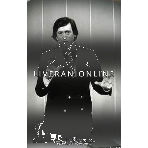 GUIDO ANGELI NEL 1986 PRESENTATORE TELEVISIVO © AG. ALDO LIVERANI SAS RETROSPETTIVE