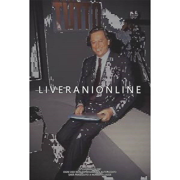 Guido Angeli Presentatore Televisivo ph archivio Ag. Aldo Liverani Sas retrospettiva