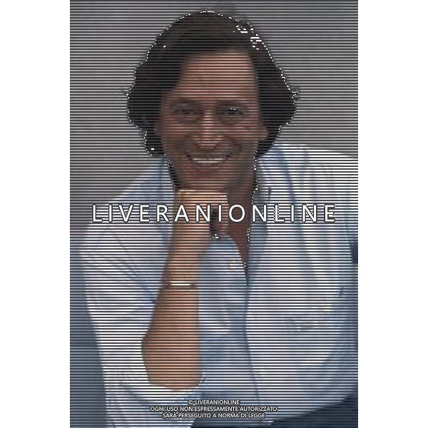 Guido Angeli Presentatore Televisivo nel 1987 ph archivio Ag. Aldo Liverani Sas retrospettiva