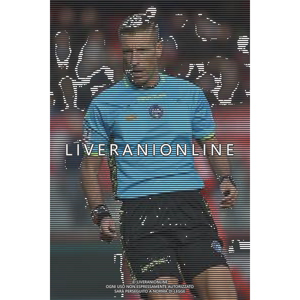 TVRG Monza vs Hellas Verona nella foto l\'arbitro Davide Massa di Imperia Monza 11-02-2024 U-Power Stadium Campionato Serie A TIM - 24a giornata foto Roberto Garavaglia/Agenzia Aldo Liverani sas