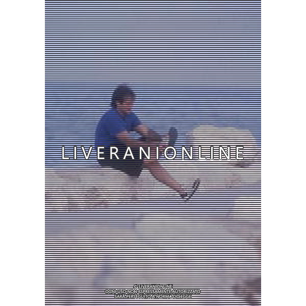 DIAP-RETROSPETTIVA ROBIN WILLIAMS ATTORE NELLA FOTO ROBIN WILLIAMS A VENEZIA NELL\'ANNO 1988 AG ALDO LIVERANI SAS 