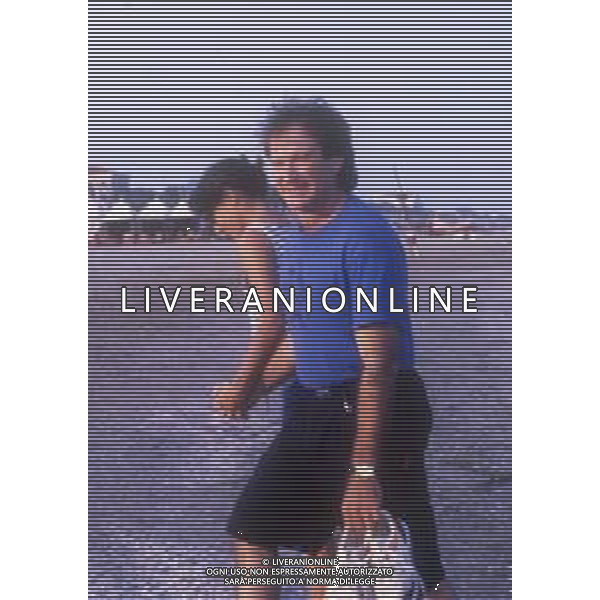 DIAP-RETROSPETTIVA ROBIN WILLIAMS ATTORE NELLA FOTO ROBIN WILLIAMS A VENEZIA NELL\'ANNO 1988 AG ALDO LIVERANI SAS 