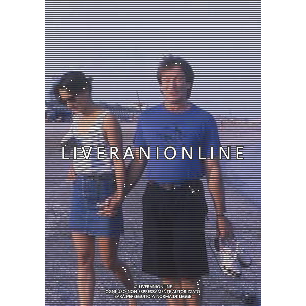 DIAP-RETROSPETTIVA ROBIN WILLIAMS ATTORE NELLA FOTO ROBIN WILLIAMS A VENEZIA NELL\'ANNO 1988 AG ALDO LIVERANI SAS 