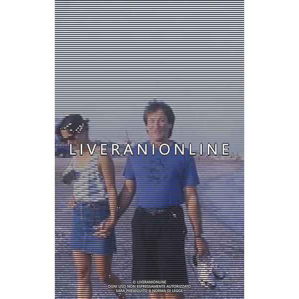 DIAP-RETROSPETTIVA ROBIN WILLIAMS ATTORE NELLA FOTO ROBIN WILLIAMS A VENEZIA NELL\'ANNO 1988 AG ALDO LIVERANI SAS 