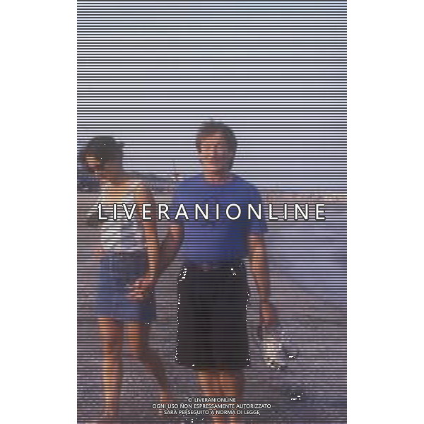 DIAP-RETROSPETTIVA ROBIN WILLIAMS ATTORE NELLA FOTO ROBIN WILLIAMS A VENEZIA NELL\'ANNO 1988 AG ALDO LIVERANI SAS 