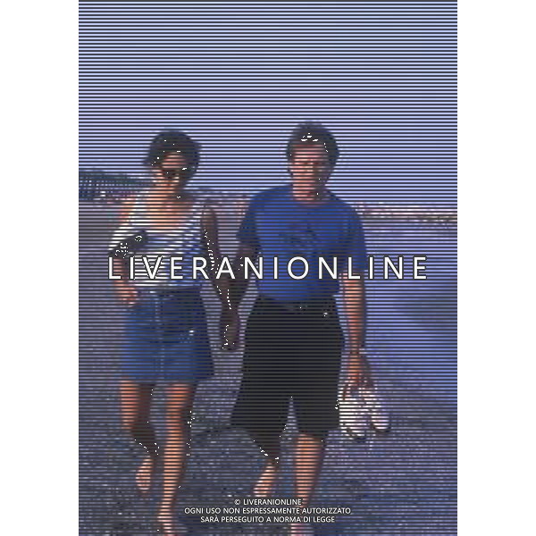 DIAP-RETROSPETTIVA ROBIN WILLIAMS ATTORE NELLA FOTO ROBIN WILLIAMS A VENEZIA NELL\'ANNO 1988 AG ALDO LIVERANI SAS 