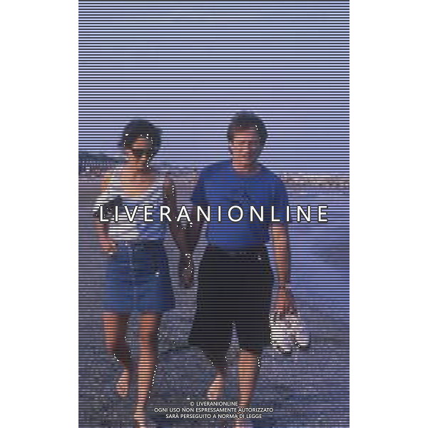 DIAP-RETROSPETTIVA ROBIN WILLIAMS ATTORE NELLA FOTO ROBIN WILLIAMS A VENEZIA NELL\'ANNO 1988 AG ALDO LIVERANI SAS 