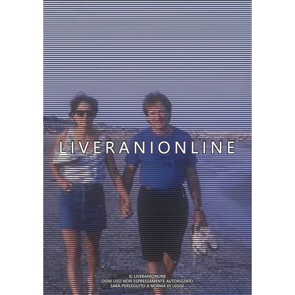 DIAP-RETROSPETTIVA ROBIN WILLIAMS ATTORE NELLA FOTO ROBIN WILLIAMS A VENEZIA NELL\'ANNO 1988 AG ALDO LIVERANI SAS 