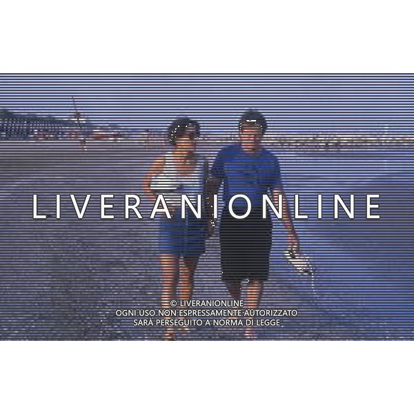 DIAP-RETROSPETTIVA ROBIN WILLIAMS ATTORE NELLA FOTO ROBIN WILLIAMS A VENEZIA NELL\'ANNO 1988 AG ALDO LIVERANI SAS 