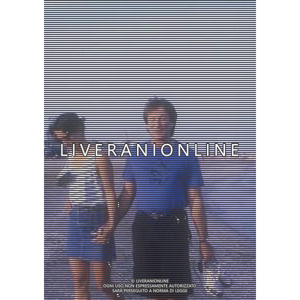 DIAP-RETROSPETTIVA ROBIN WILLIAMS ATTORE NELLA FOTO ROBIN WILLIAMS A VENEZIA NELL\'ANNO 1988 AG ALDO LIVERANI SAS 