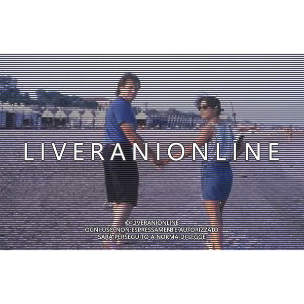 DIAP-RETROSPETTIVA ROBIN WILLIAMS ATTORE NELLA FOTO ROBIN WILLIAMS A VENEZIA NELL\'ANNO 1988 AG ALDO LIVERANI SAS 