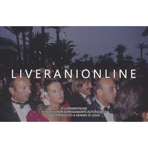 DIAP-RETROSPETTIVA Sophie Marceau, pseudonimo di Sophie Danièle Sylvie Maupu attrice-sceneggiatrice e regista NELLA FOTO Sophie Marceau a cannes nell\'anno 1984 con Gerard Depardieu AG ALDO LIVERANI SAS 