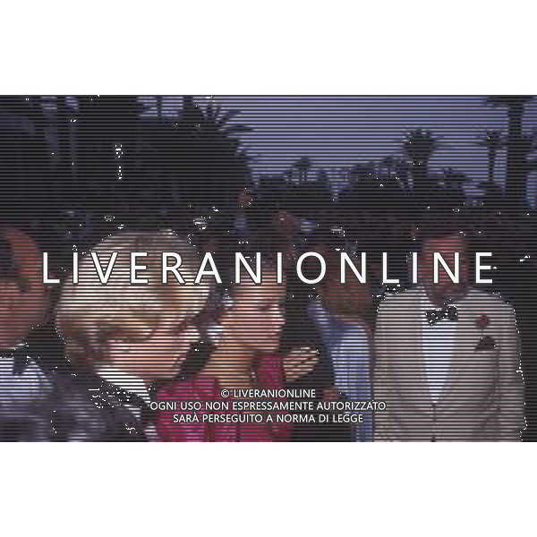 DIAP-RETROSPETTIVA Sophie Marceau, pseudonimo di Sophie Danièle Sylvie Maupu attrice-sceneggiatrice e regista NELLA FOTO Sophie Marceau a cannes nell\'anno 1984 con Gerard Depardieu AG ALDO LIVERANI SAS 