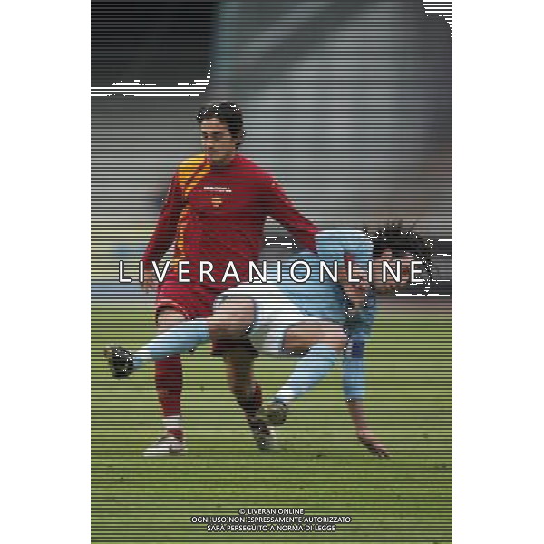 Napoli - Roma coppa italia tim cup 08/12/2005 nella foto alberto aquilani e montervino ph terruso/agenzia aldo liverani