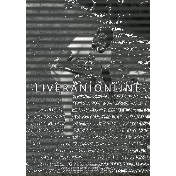 NEG-RETROSPETTIVA CARL LEWIS ATLETICA NELLA FOTO CARL LEWIS A MILANO NELL\'ANNO 1981 AG ALDO LIVERANI SAS