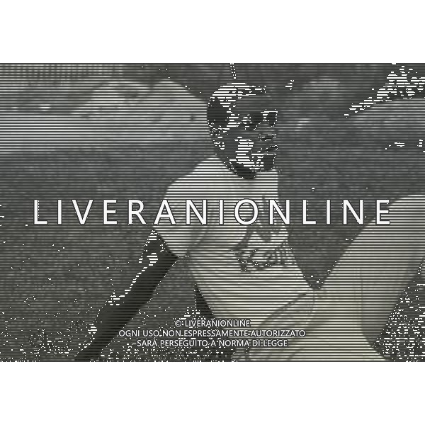 NEG-RETROSPETTIVA CARL LEWIS ATLETICA NELLA FOTO CARL LEWIS A MILANO NELL\'ANNO 1981 AG ALDO LIVERANI SAS