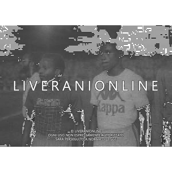 NEG-RETROSPETTIVA CARL LEWIS ATLETICA NELLA FOTO CARL LEWIS A MILANO NELL\'ANNO 1981 AG ALDO LIVERANI SAS