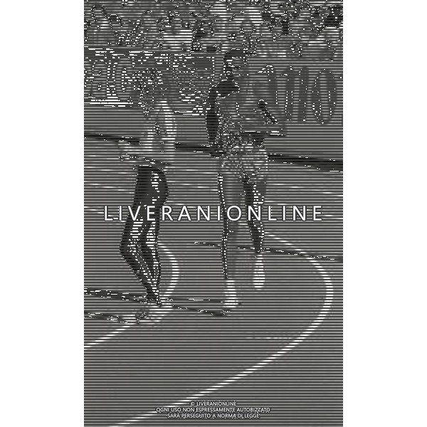 NEG-RETROSPETTIVA CARL LEWIS ATLETICA NELLA FOTO CARL LEWIS A HELSINKI NELL\'ANNO 1983 CAMPIONATI MONDIALI DI ATLETICA AG ALDO LIVERANI SAS