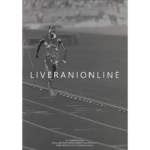 NEG-RETROSPETTIVA CARL LEWIS ATLETICA NELLA FOTO CARL LEWIS A HELSINKI NELL\'ANNO 1983 CAMPIONATI MONDIALI DI ATLETICA AG ALDO LIVERANI SAS