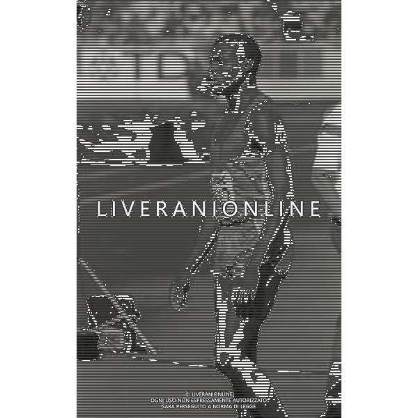 NEG-RETROSPETTIVA CARL LEWIS ATLETICA NELLA FOTO CARL LEWIS A HELSINKI NELL\'ANNO 1983 CAMPIONATI MONDIALI DI ATLETICA AG ALDO LIVERANI SAS