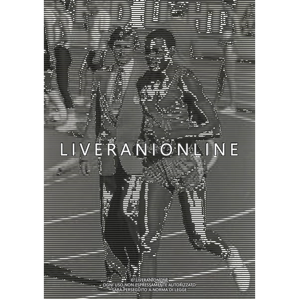 NEG-RETROSPETTIVA CARL LEWIS ATLETICA NELLA FOTO CARL LEWIS A HELSINKI NELL\'ANNO 1983 CAMPIONATI MONDIALI DI ATLETICA AG ALDO LIVERANI SAS