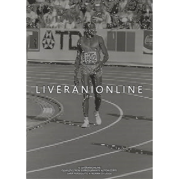 NEG-RETROSPETTIVA CARL LEWIS ATLETICA NELLA FOTO CARL LEWIS A HELSINKI NELL\'ANNO 1983 CAMPIONATI MONDIALI DI ATLETICA AG ALDO LIVERANI SAS