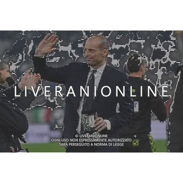 Torino 12.02.2024 Allianz Stadium @Manuela Viganti/Ag. Aldo Liverani sas Juventus vs Udinese Campionato Calcio Serie A TIM 2023/2024 24a giornata Nella foto: massimiliano allegri premiato per le 400 panchine alla juventus