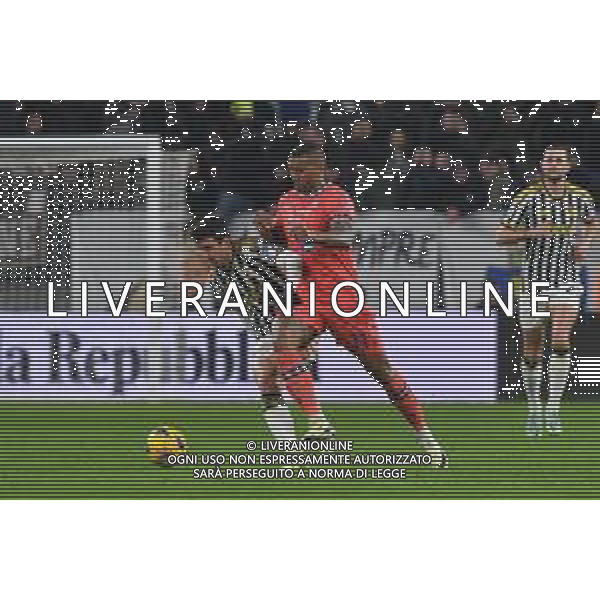 Torino 12.02.2024 Allianz Stadium @Manuela Viganti/Ag. Aldo Liverani sas Juventus vs Udinese Campionato Calcio Serie A TIM 2023/2024 24a giornata Nella foto: andrea cambiaso e wallace ©Viganti/AGENZIA ALDO LIVERANI SAS