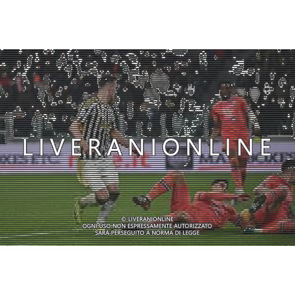 Torino 12.02.2024 Allianz Stadium @Manuela Viganti/Ag. Aldo Liverani sas Juventus vs Udinese Campionato Calcio Serie A TIM 2023/2024 24a giornata Nella foto: presunto fallo di mano su tiro di arkadiusz milik ©Viganti/AGENZIA ALDO LIVERANI SAS