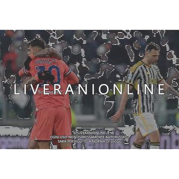 Torino 12.02.2024 Allianz Stadium @Manuela Viganti/Ag. Aldo Liverani sas Juventus vs Udinese Campionato Calcio Serie A TIM 2023/2024 24a giornata Nella foto: festa udinese a fine gara ©VigantiAGENZIA ALDO LIVERANI SAS