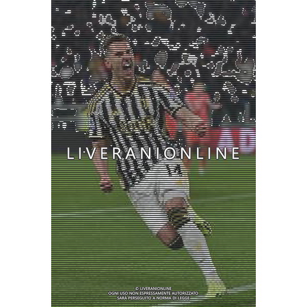 Torino 12.02.2024 Allianz Stadium @Manuela Viganti/Ag. Aldo Liverani sas Juventus vs Udinese Campionato Calcio Serie A TIM 2023/2024 24a giornata Nella foto: esultanza arkadiusz milik prima che gli annullassero il gol