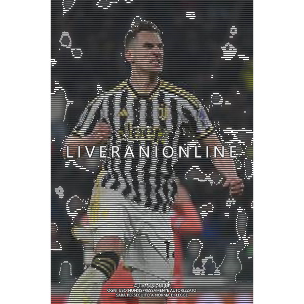 Torino 12.02.2024 Allianz Stadium @Manuela Viganti/Ag. Aldo Liverani sas Juventus vs Udinese Campionato Calcio Serie A TIM 2023/2024 24a giornata Nella foto: esultanza arkadiusz milik prima che gli annullassero il gol
