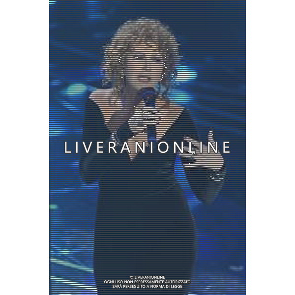 Festival Sanremo 2024 nella foto l\'esibizione di Fiorella Mannoia 74mo Festival della Canzone Italiana - Quinta Serata Teatro Ariston - Sanremo (IM) 10-02-2024 foto Roberto Garavaglia/agenzia Aldo Liverani sas/AGENZIA ALDO LIVERANI SAS
