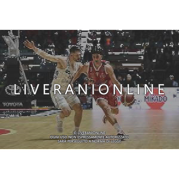Torino 14.02.2024 Inalpi Arena EA7 Emporio Armani Milano vs Dolomiti Energia Trentino Final Eight Coppa Italia 2024 Quarti di Finale Nella foto: giordano bortolani e matt mooney ©VIGANTI/AGENZIA ALDO LIVERANI SAS