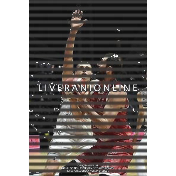 Torino 14.02.2024 Inalpi Arena EA7 Emporio Armani Milano vs Dolomiti Energia Trentino Final Eight Coppa Italia 2024 Quarti di Finale Nella foto: nikola mirotic e andreajs grazulis ©VIGANTI/AGENZIA ALDO LIVERANI SAS