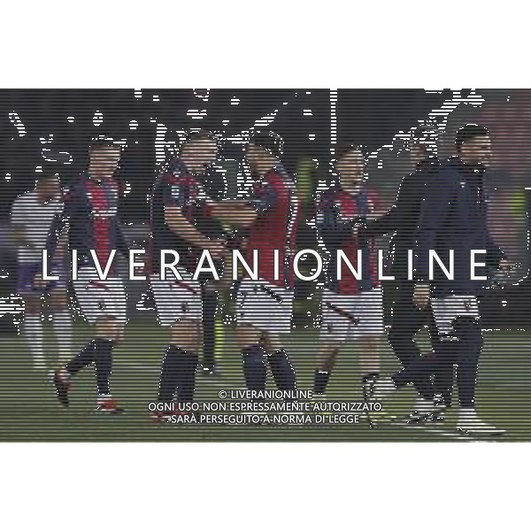 ZCP - 14/02/2024 Bologna vs Fiorentina Campionato di Calcio Serie A Tim - nella foto: Esultanza Bologna dopo il goal ©Claudio Zamagni/Agenzia Aldo Liverani